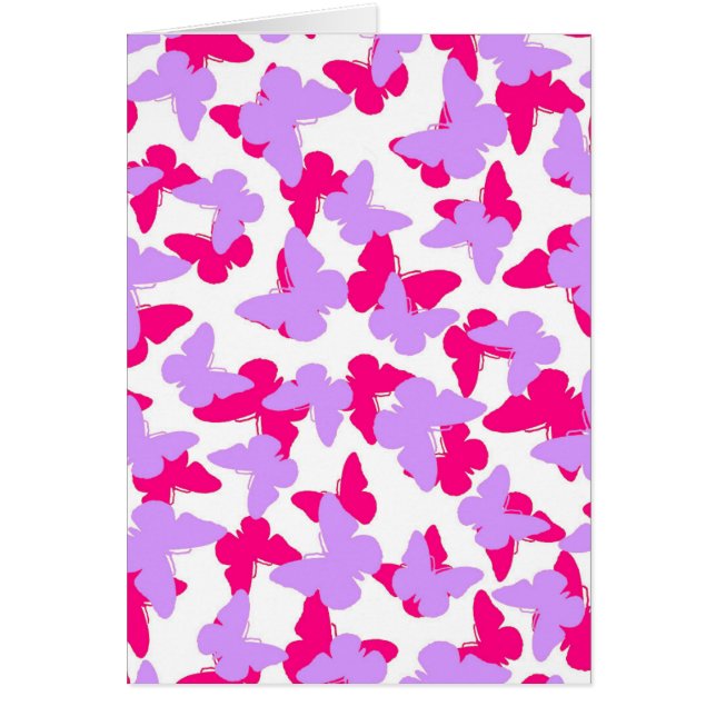 I lagra fjärilar hälsningskort (Framsidan)