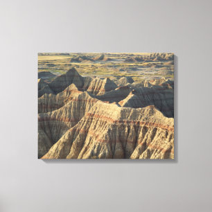 I lagra Hoodoos av badlandsna Canvastryck