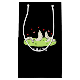 I Larvae You Funny Larvae Kärlek Pun Mörk BG