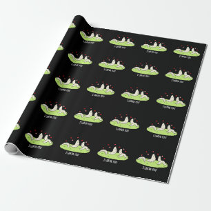 I Larvae You Funny Larvae Kärlek Pun Mörk BG Presentpapper
