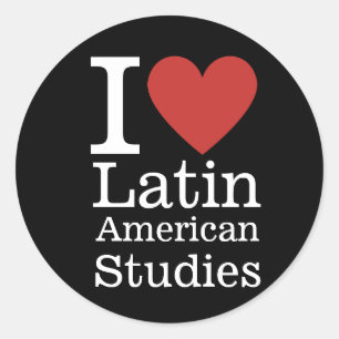 I ❤️ latinamerikanska studier för Studenter/fakult Runt Klistermärke