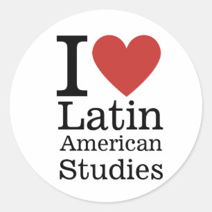 I ❤️ latinamerikanska studier för Studenter/fakult Runt Klistermärke