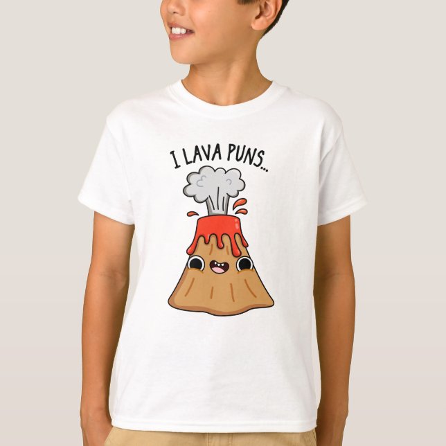 I Lava Puns Funny Geology Volcano Pun T Shirt (Framsida)