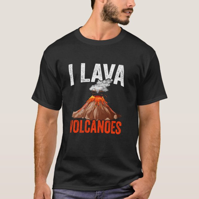 I Lava-Vulkaner Geolog Earth Scientist Geology T Shirt (Framsida)