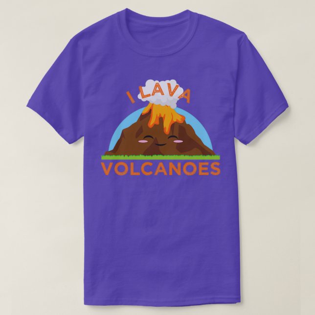 I Lava Vulkaners Geologists Mineralogy Crystal T Shirt (Design framsida)