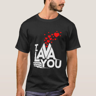 I Lava You - Valentines day-årsdagen för en trevli T Shirt