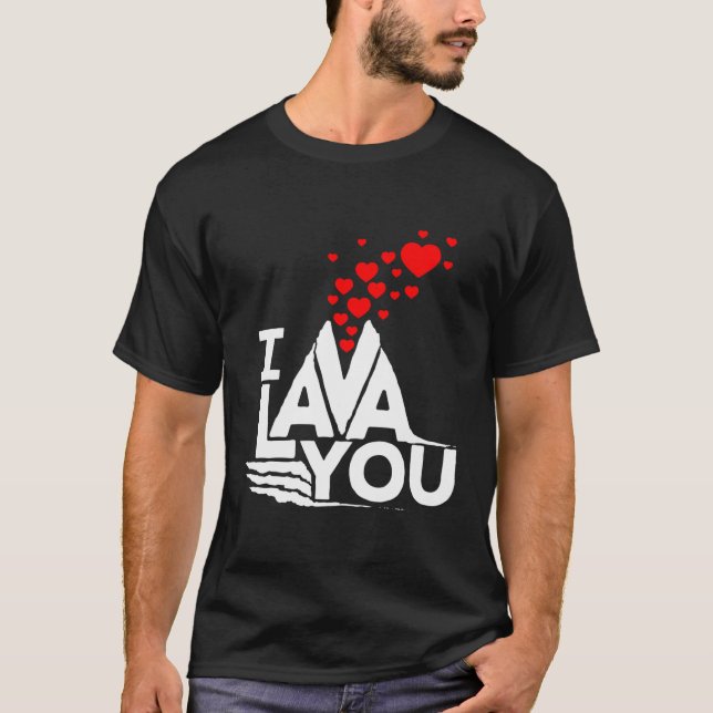 I Lava You - Valentines day-årsdagen för en trevli T Shirt (Framsida)