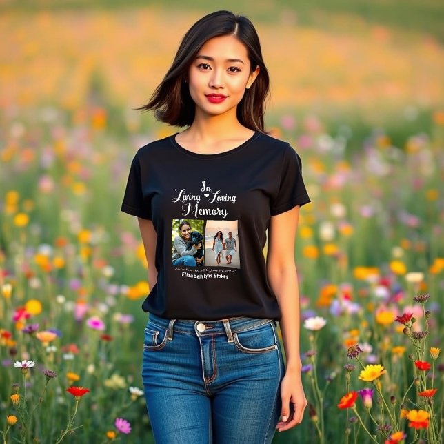 I levande och flytande minne T-Shirt (In Living & Loving Memory Women's T-shirt)