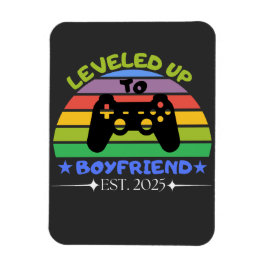 I Leveled Up To Boyfriend Funny Gamer Est. 2025 Magnet