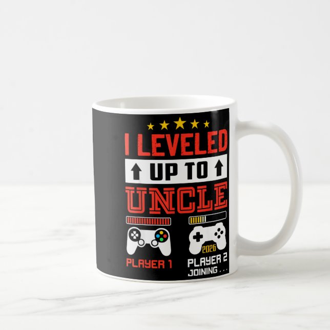 I Leveled Up To Uncle 2026 I'm Going To Be Uncle 2 Kaffemugg (Höger)