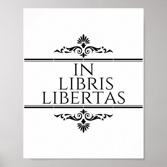 I Libris Libertas - i Bokar Freedom Poster (Framsidan)