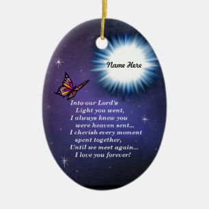 I Light Butterfly Julgransprydnad Keramik