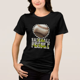 i like baseball and maybe 3 people t shirt