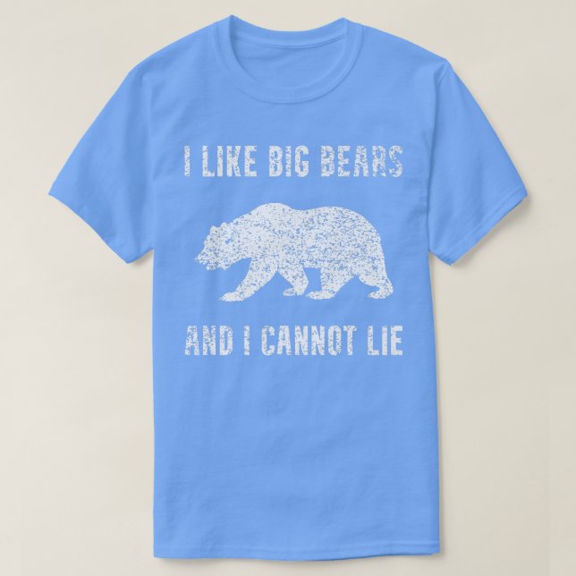 I Like Bears Funny Animal Lover Zookeeper Cool Bea T Shirt (Design framsida)