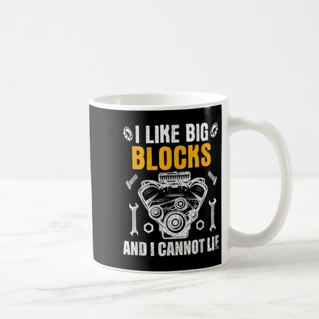 I Like Big Blocks And I Cannot Lie  Kaffemugg (Höger)