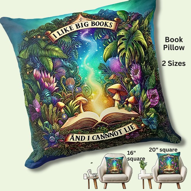 I Like Big Books, for Book Lovers & Readers, Kudde (Skapare uppladdad)