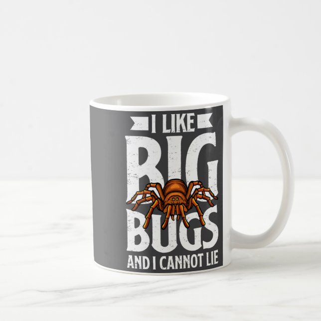 I Like Big Bugs And I Cannot Lie Funny Tarantula L Kaffemugg (Höger)