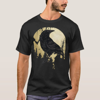 I like Birds Viking Crow Blackbird Raven Silhouett T Shirt