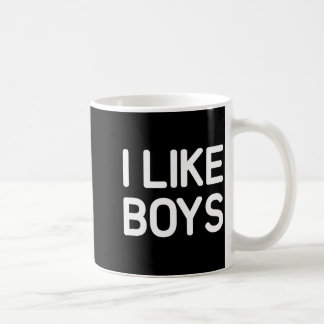 I Like Boys Funny Jokes Sarcastic  Kaffemugg
