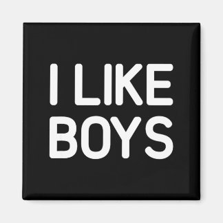 I Like Boys Funny Jokes Sarcastic  Magnet