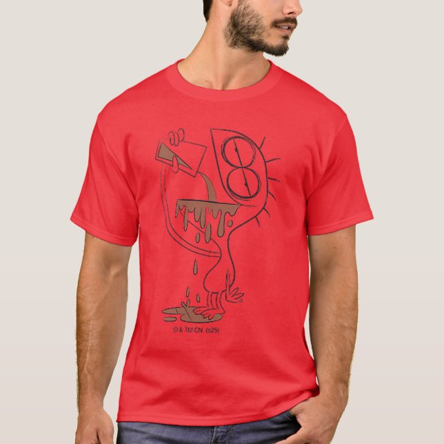 I Like Chocolate Milk Imaginary Friend Cheese Cart T Shirt (Framsida)