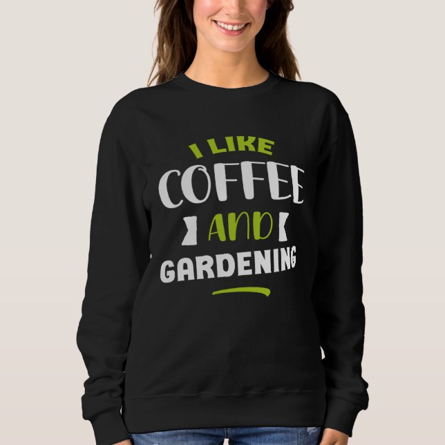 I like coffe and gardening original  gardener men  t shirt (Framsida)