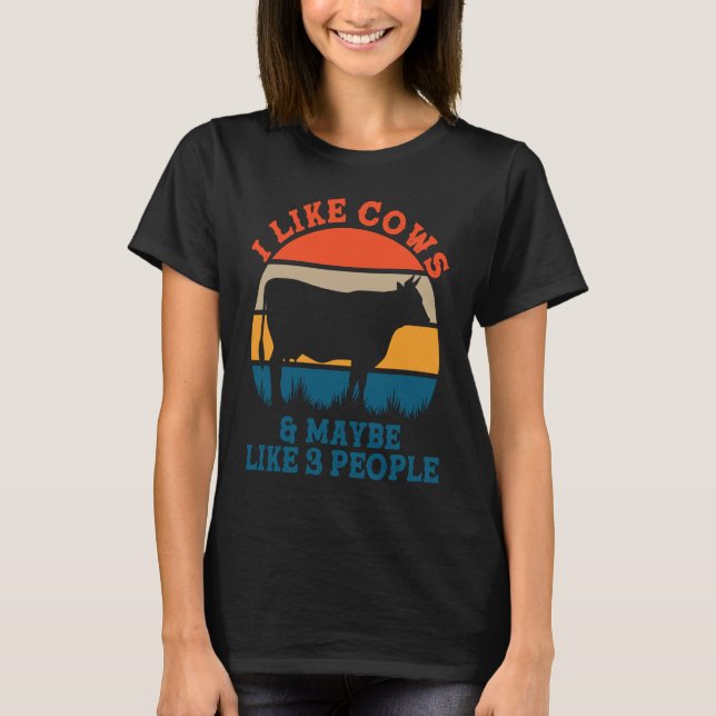 I like cows and maybe like 3 peoples   cute cow t shirt (Framsida)
