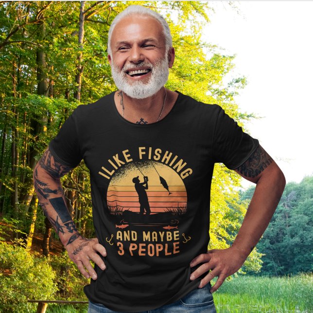 I Like Fishing and Maybe 3 | Gift of Fishing Lover T Shirt (Skapare uppladdad)