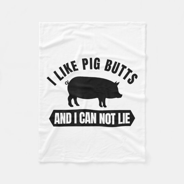 I Like G Butts And I Cannot Lie Funny Bbq Grilling Fleecefilt (Framsidan)