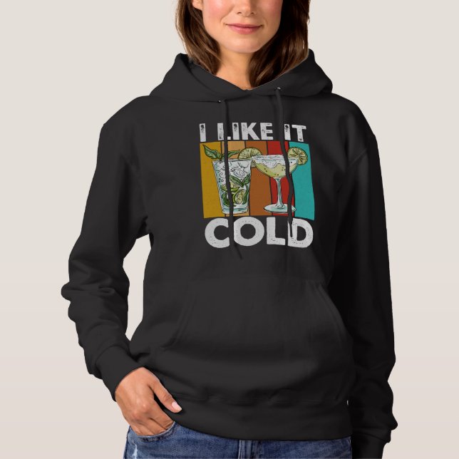 I Like It Cold I Cocktail T Shirt (Framsida)