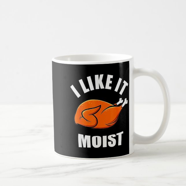 I Like It Mois Thanksgiving Costume Turkey Leg Day Kaffemugg (Höger)
