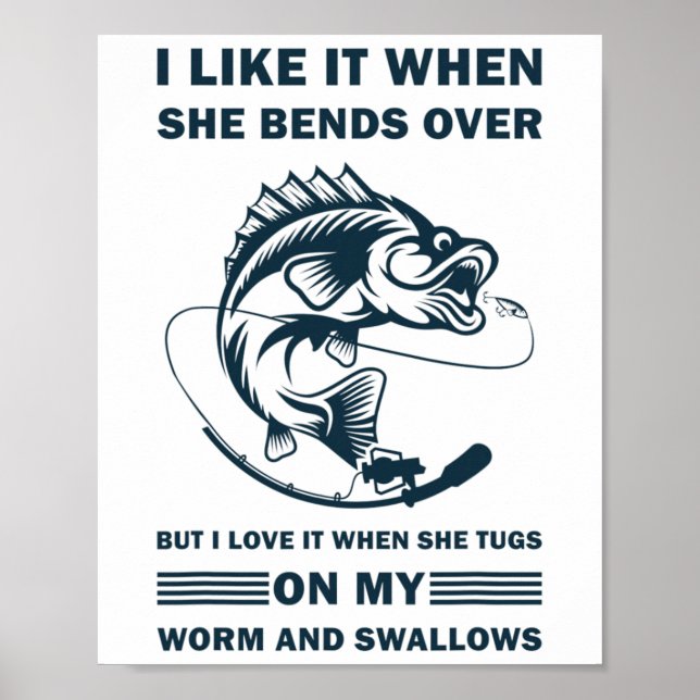 I Like It When She Bends Over But I Love It Funny  Poster (Framsidan)