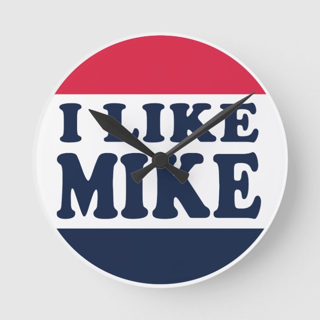 I-LIKE-MIKE-BUTTON RUND KLOCKA (Framsida)