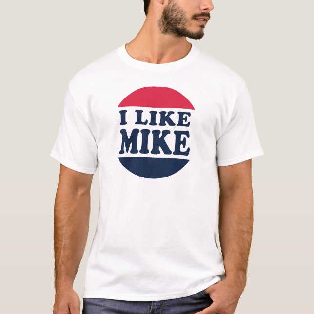 I-LIKE-MIKE-BUTTON TEE (Framsida)