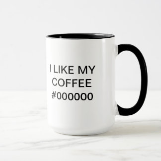 I LIKE MY COFFEE #000000 - Mug for Webdesigners Mugg
