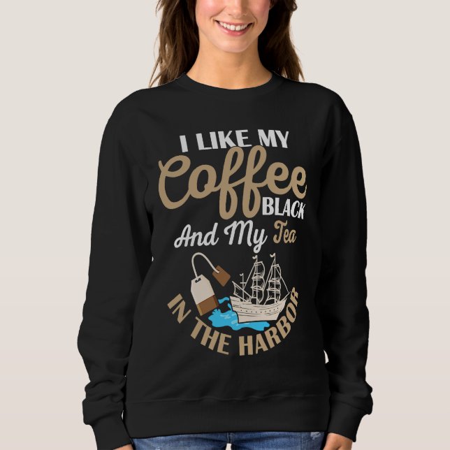 I Like My Coffee Black History Teacher Student T Shirt (Framsida)