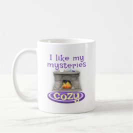 I LIke My Mysteries Cozy Mug Kaffemugg