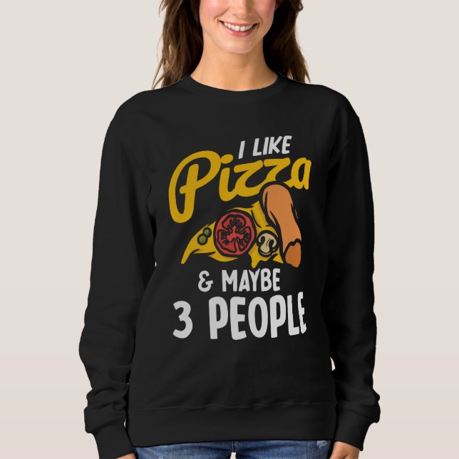 I Like Pizza And Maybe Three People Pizza Maker Pi T Shirt (Framsida)