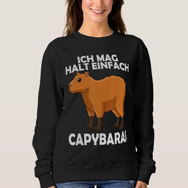 I like to hold Capybaras water pig guinea pigs T Shirt (Framsida)