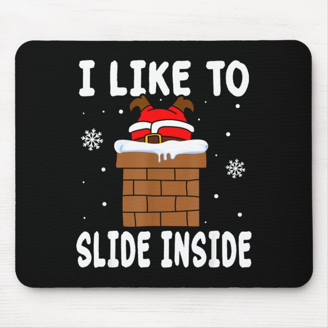 I Like To Slide Inside Funny Xmas Couple  Musmatta (Framsidan)