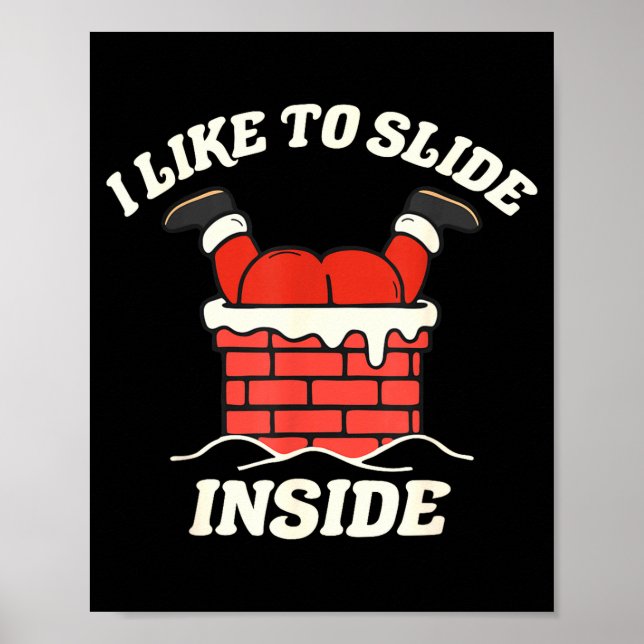 I Like To Slide Inside I Like To Ride On Top Coupl Poster (Framsidan)
