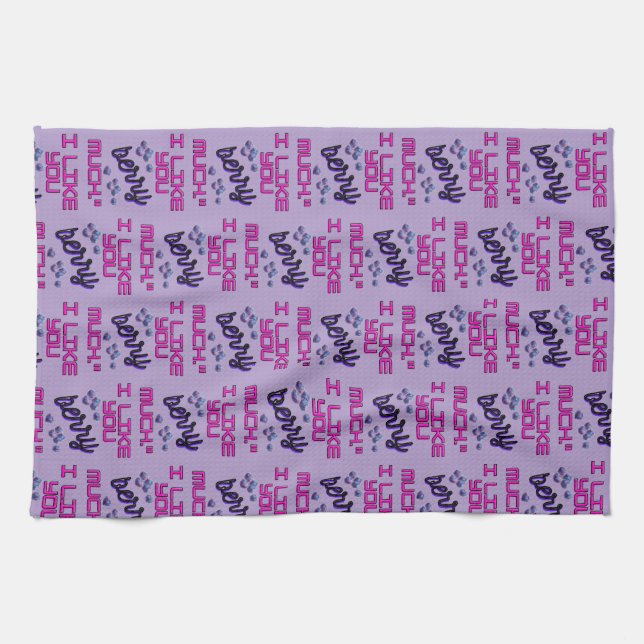 I LIKE YOU BERRY MUCH KÖKSHANDDUK (Horisontell)