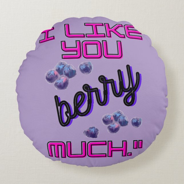 I LIKE YOU BERRY MUCH RUND KUDDE (Framsidan)