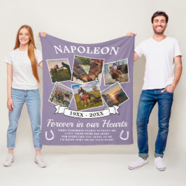 I Lila av häst för överljudshastighet Fleecefilt