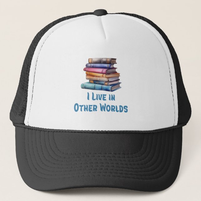 I Live in Other Worlds - Book Lover Keps (Framsida)