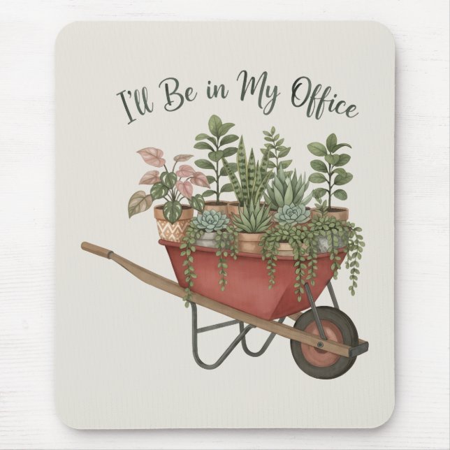 I’ll Be in My Office Funny Plant Lover Quote Musmatta (Framsidan)
