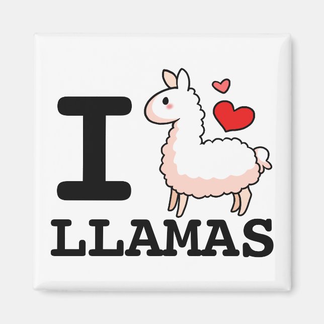 I Llama Llamas Magnet (Framsidan)