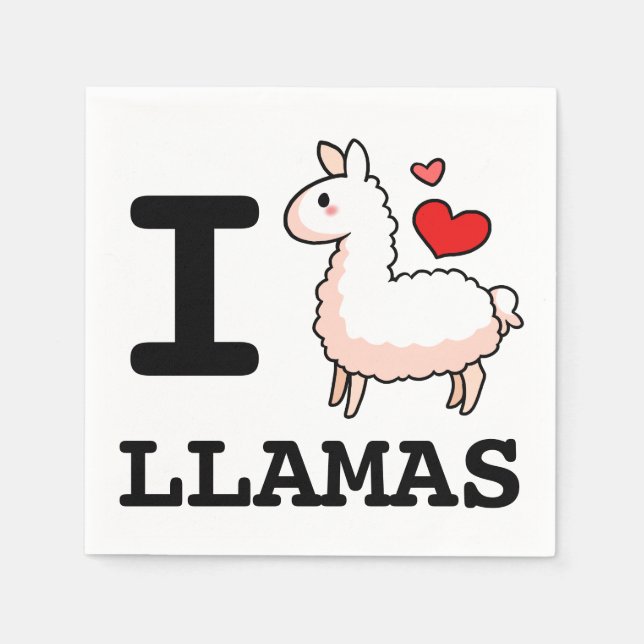 I Llama Llamas Pappersservett (Framsidan)