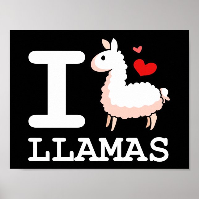 I Llama Llamas Poster (Framsidan)