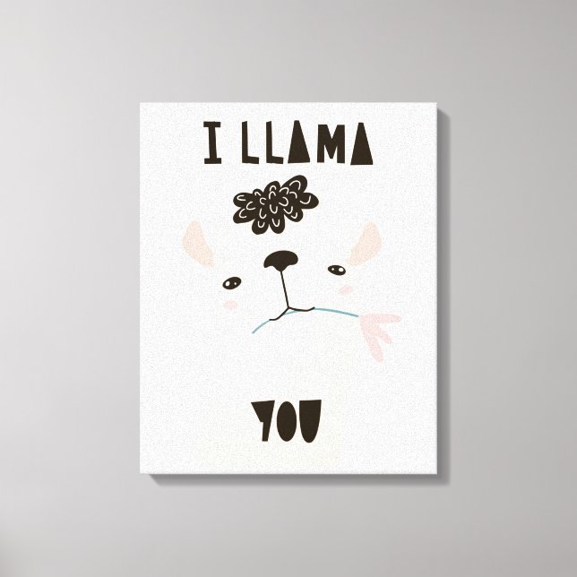 I Llama You Canvastryck (Framsida)